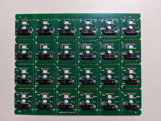 Dactyl Compatible Flexible Row PCBs (Populated)