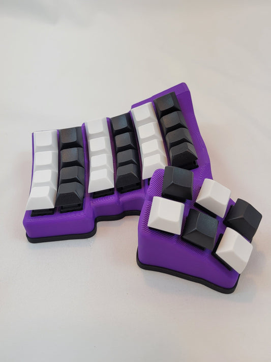 Bluetooth Dactyl - Fully assembled - hotswap - Purple - Ready to Ship